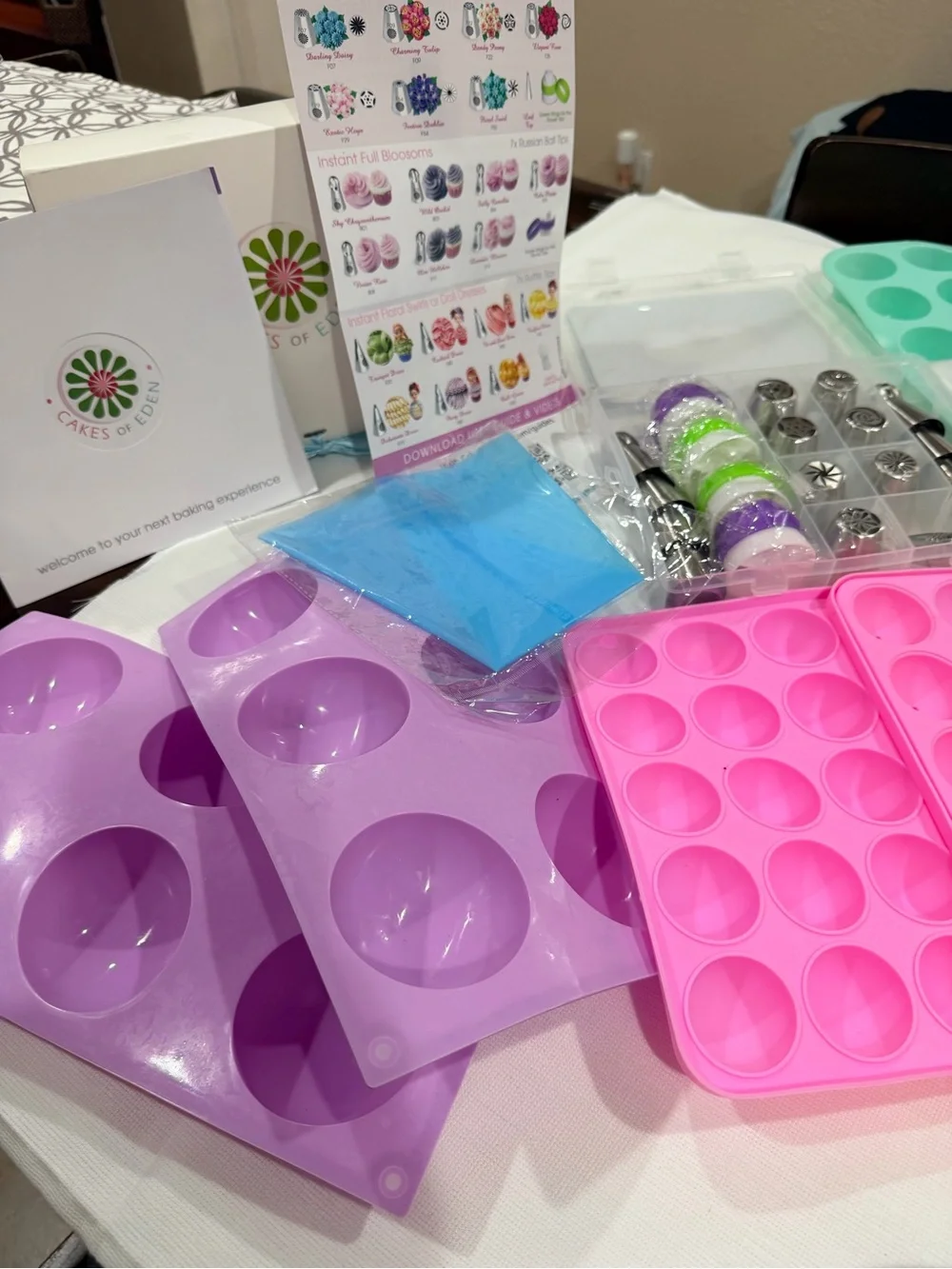 Cakes Of Eden (new) and a variety of (preowned) silicone molds